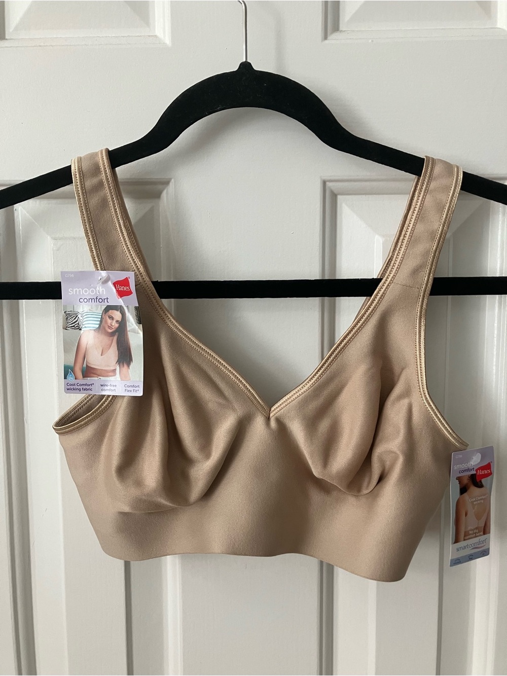 Hanes Smooth Comfort Wireless Bra - Nude/Tan